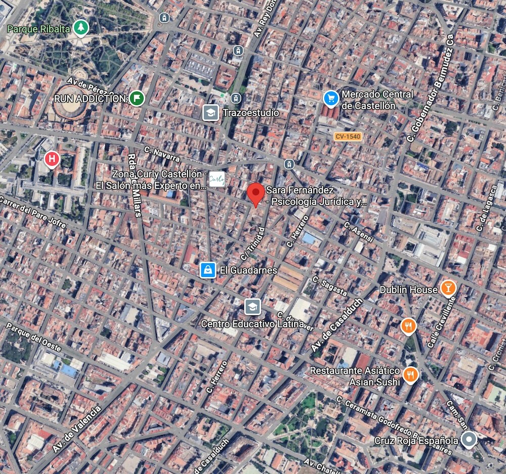 Sara Fernández, mapa